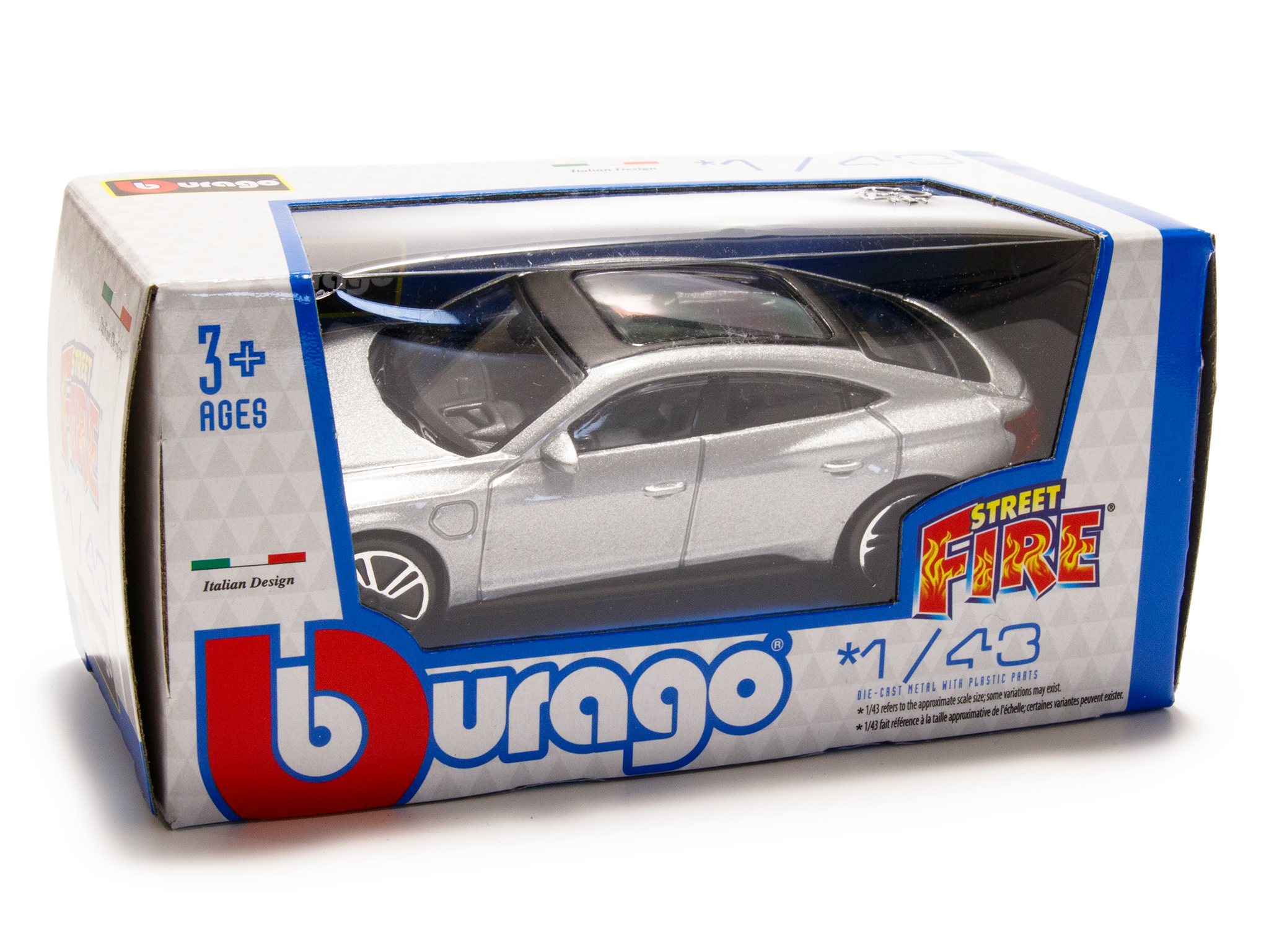 Audi RS e-tron GT 2022 silver 1:43 Scale Toy Car