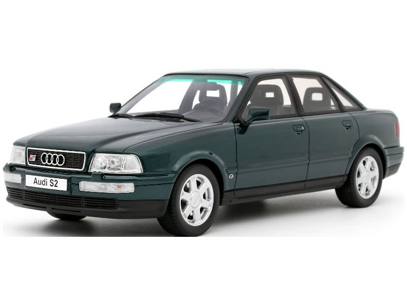 Audi S2 Saloon 1993 green - 1:18 Scale Model Car-OttOmobile-Diecast Model Centre