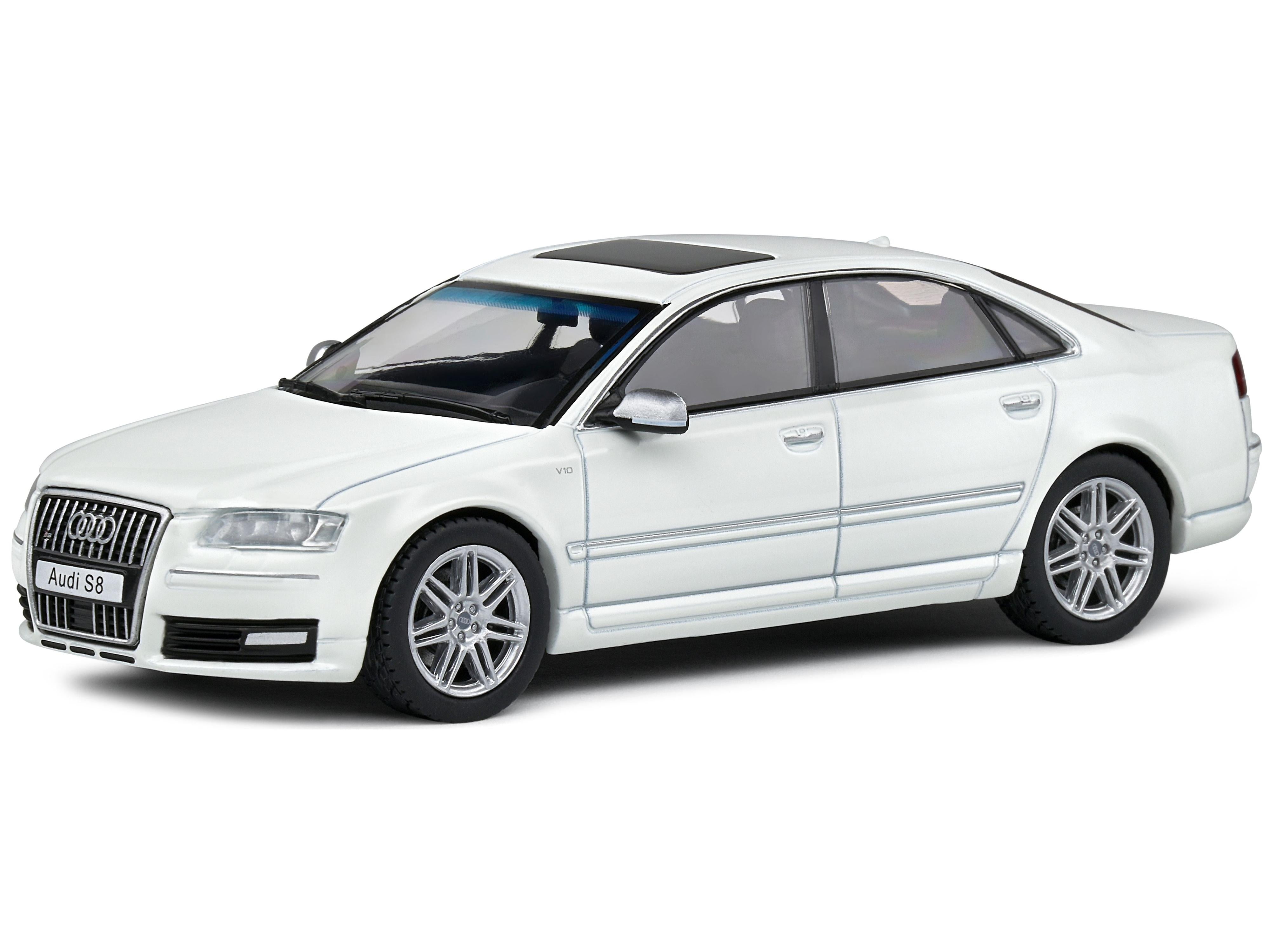 Audi S8 (D3) 2010 White 1:43 Scale Solido Diecast Model-Solido-Diecast Model Centre