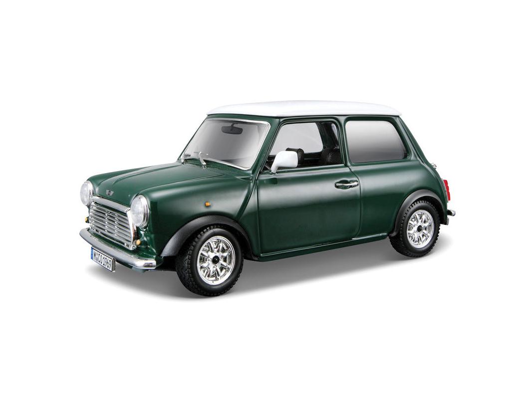 Austin Mini Cooper Green 1:24 Scale Bburago Diecast Model-Bburago-Diecast Model Centre