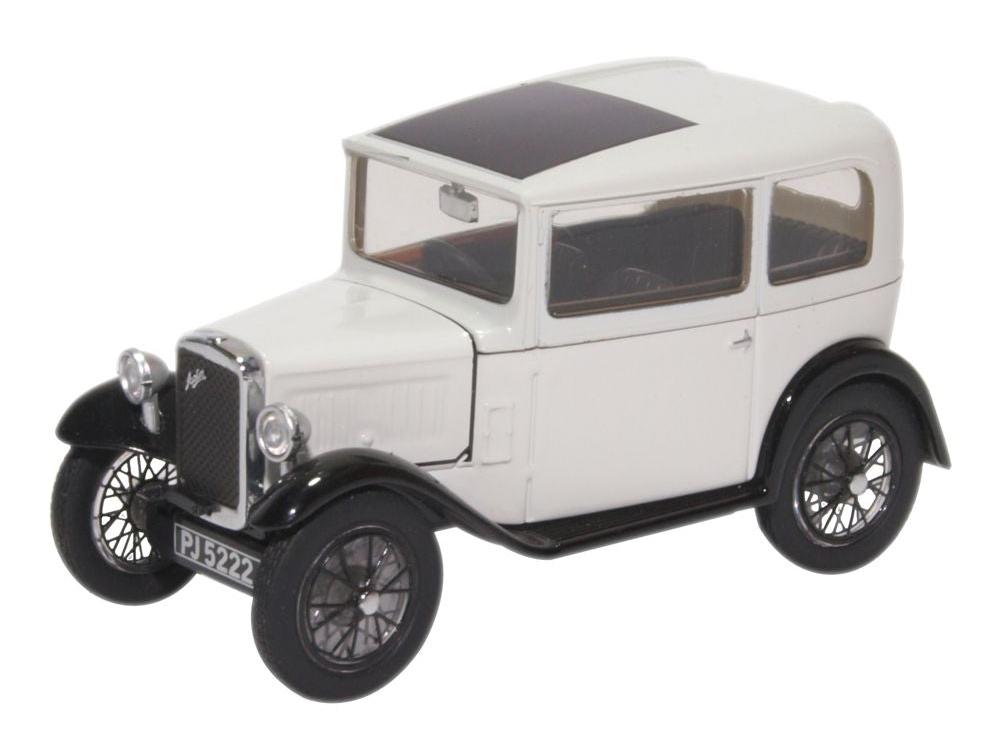 Austin Seven RN Saloon Light Grey 1:43 Scale Diecast Car – Oxford Diecast-Oxford Diecast-Diecast Model Centre