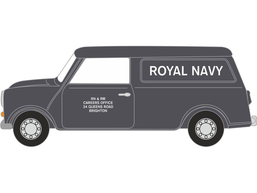 Austin/Morris Mini Van Royal Navy - 1:76 Scale Diecast Model Car-Oxford Diecast-Diecast Model Centre