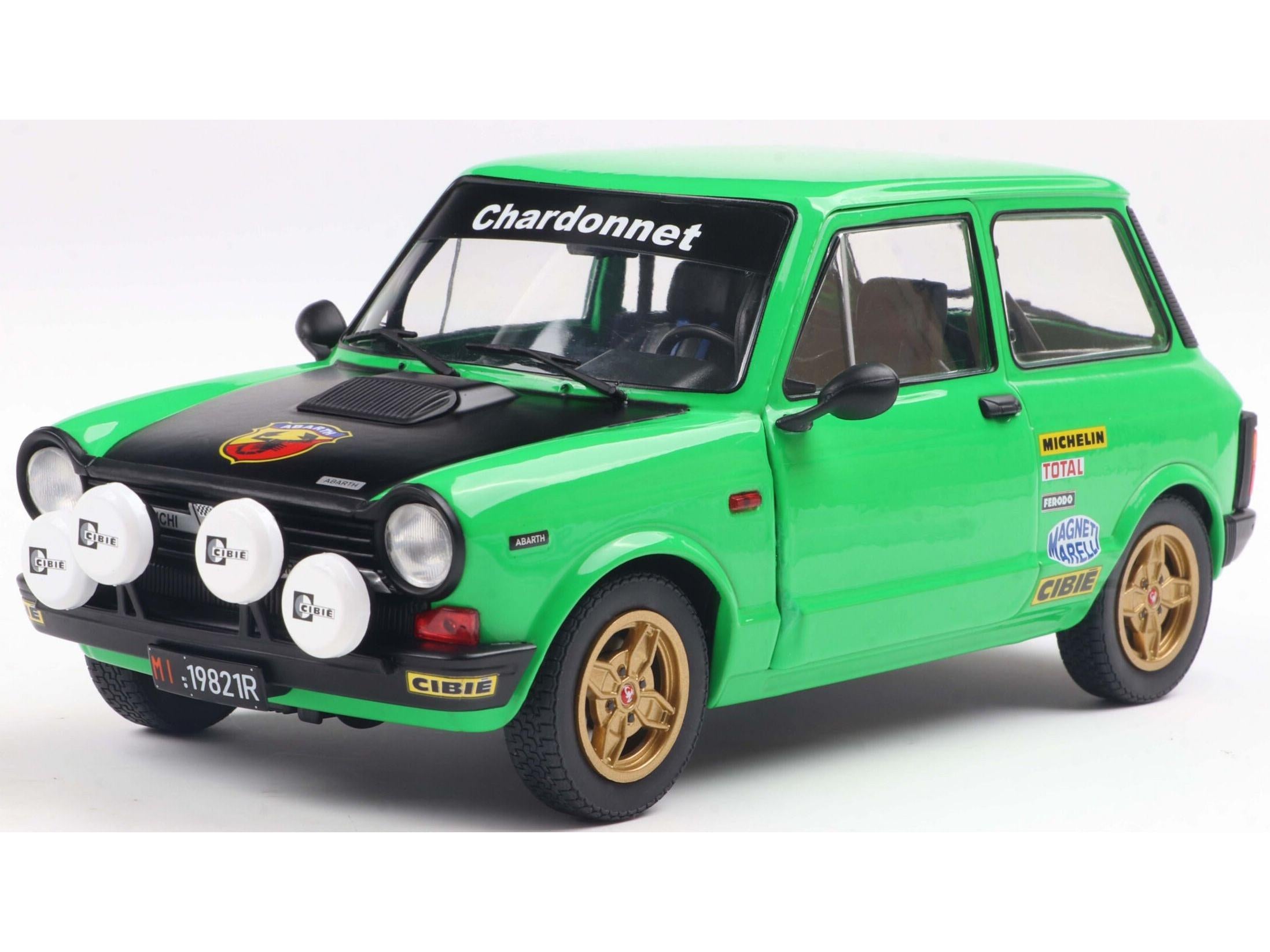 Autobianchi A112 MK.5 1980 Abarth Green 1:18 Scale Solido Diecast Model-Solido-Diecast Model Centre