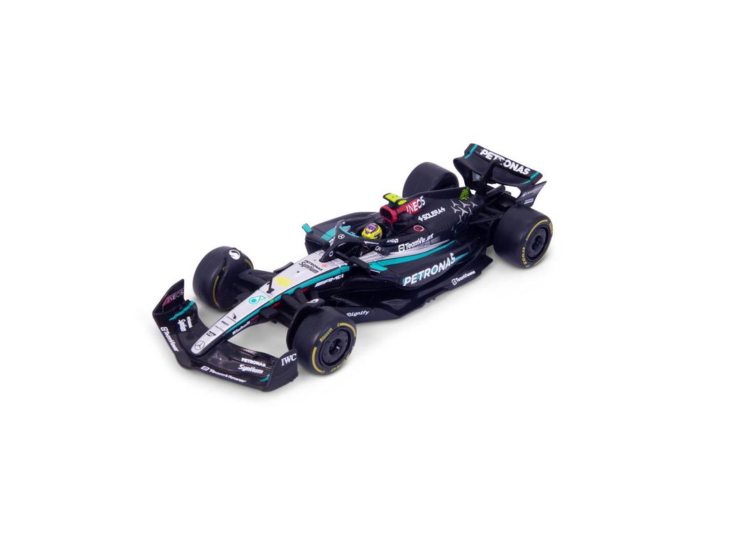 Mercedes-AMG F1 W15 E PERFORMANCE #44 F1 2024 Lewis Hamilton 1:43 Scale Bburago Diecast Model (w/helmet)