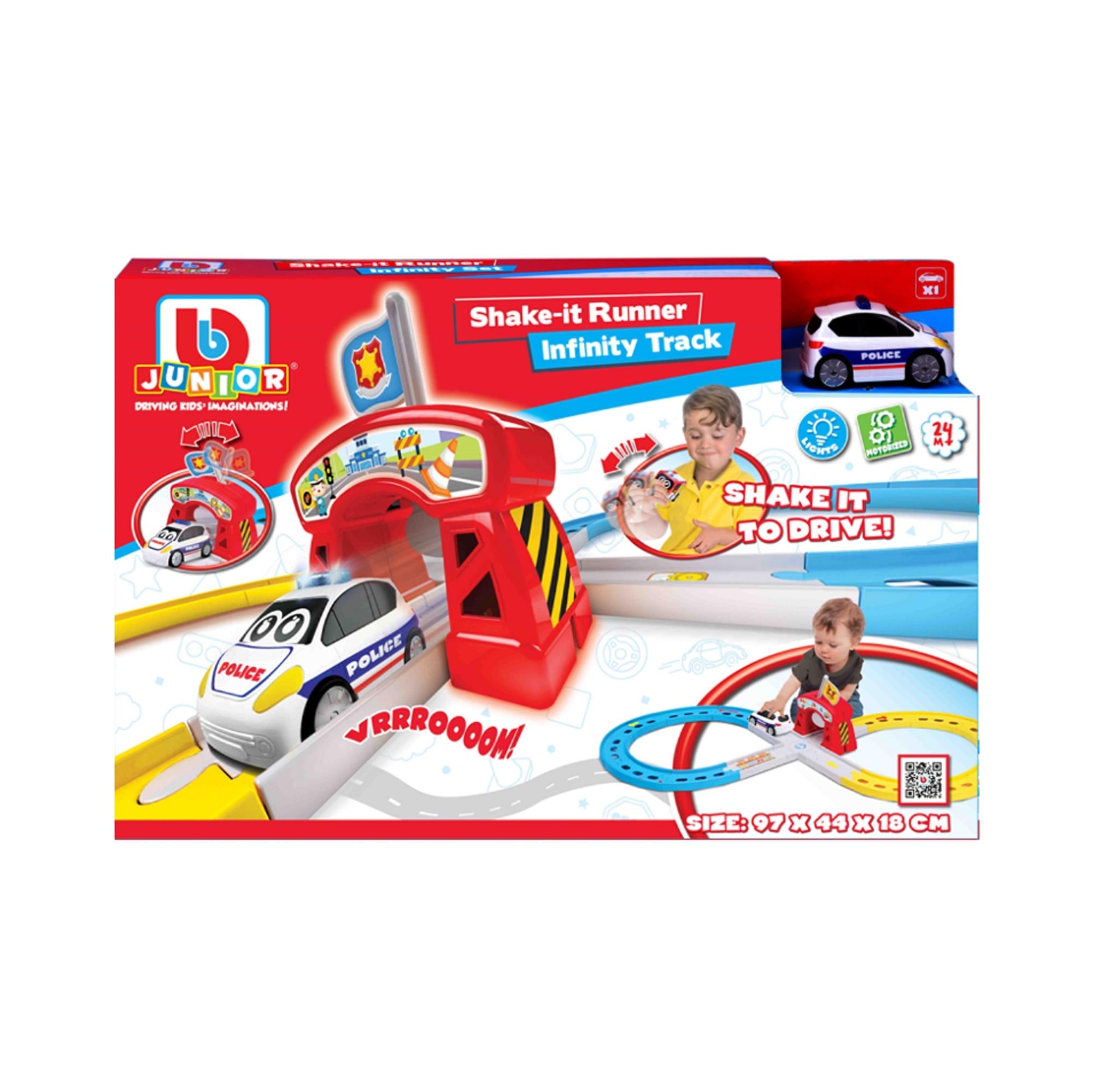 BB Junior Emergency Team Shake-It Runner Infinity Track-Bburago-Diecast Model Centre