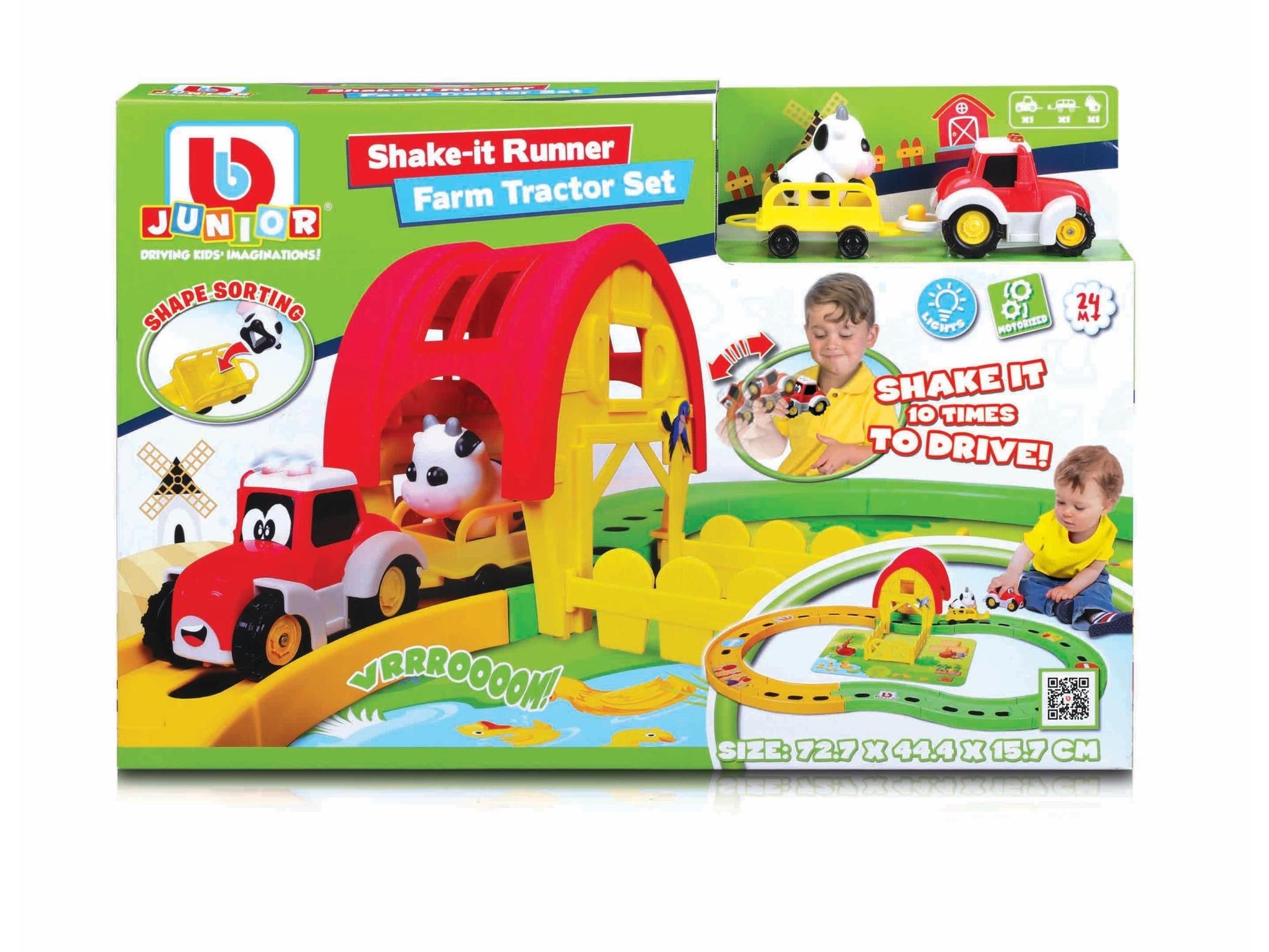 BB Junior Farm Tractor Shake-It Runner Infinity Track-Bburago-Diecast Model Centre