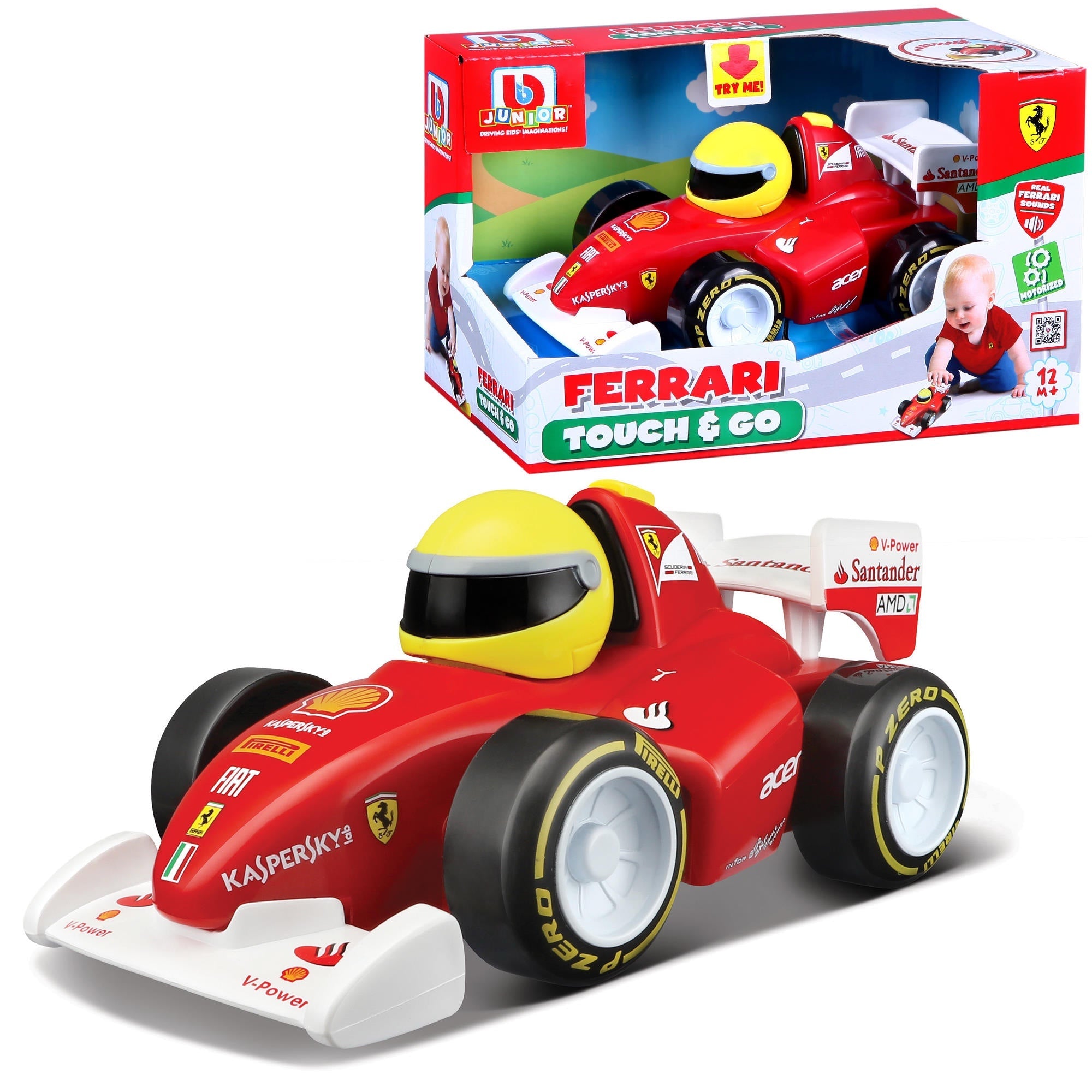 BB Junior Ferrari Touch & Go F2012-Bburago-Diecast Model Centre