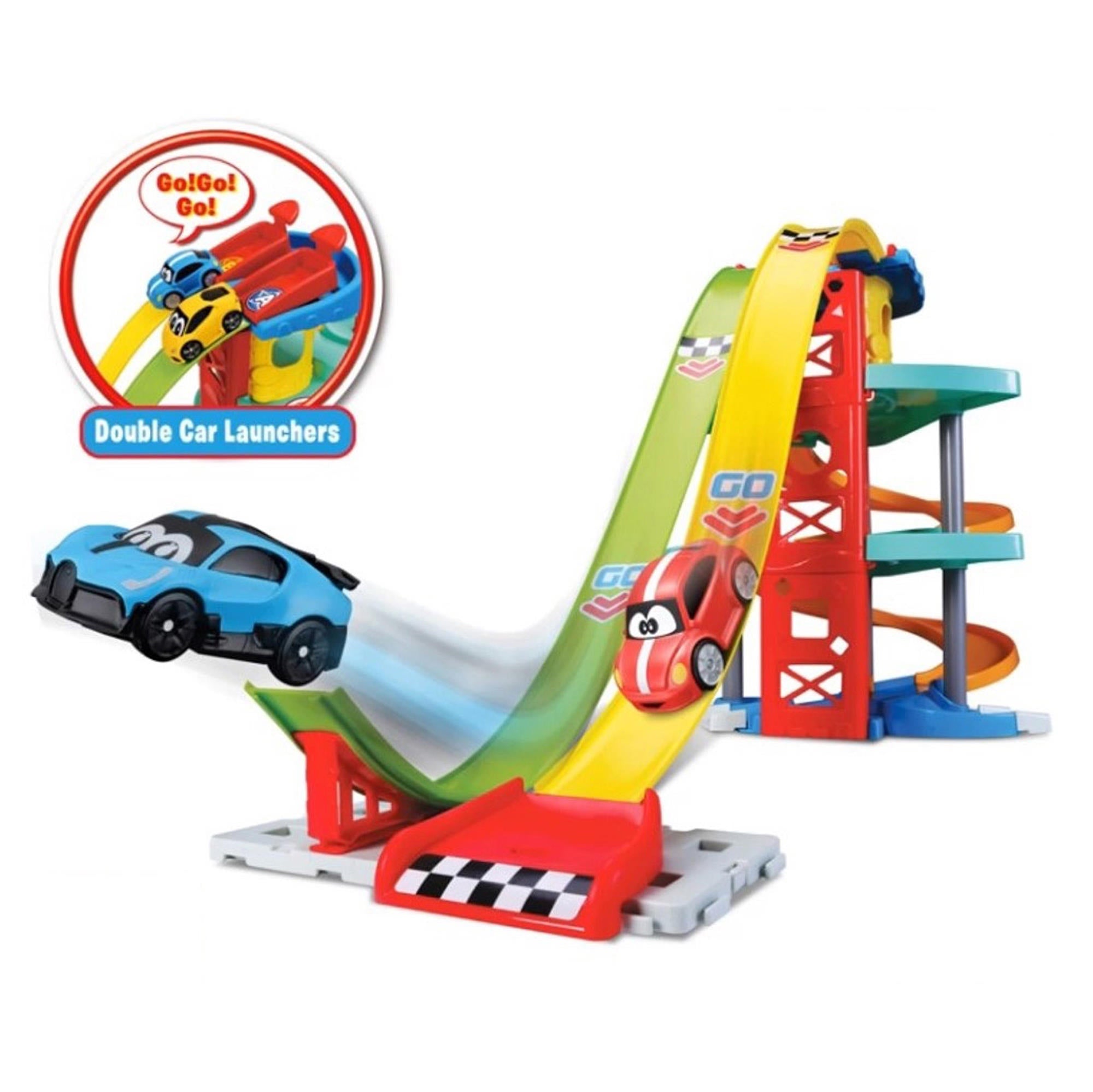 BB Junior Launch & Race Tower Volkswagen Beetle & Bugatti Divo-Bburago-Diecast Model Centre