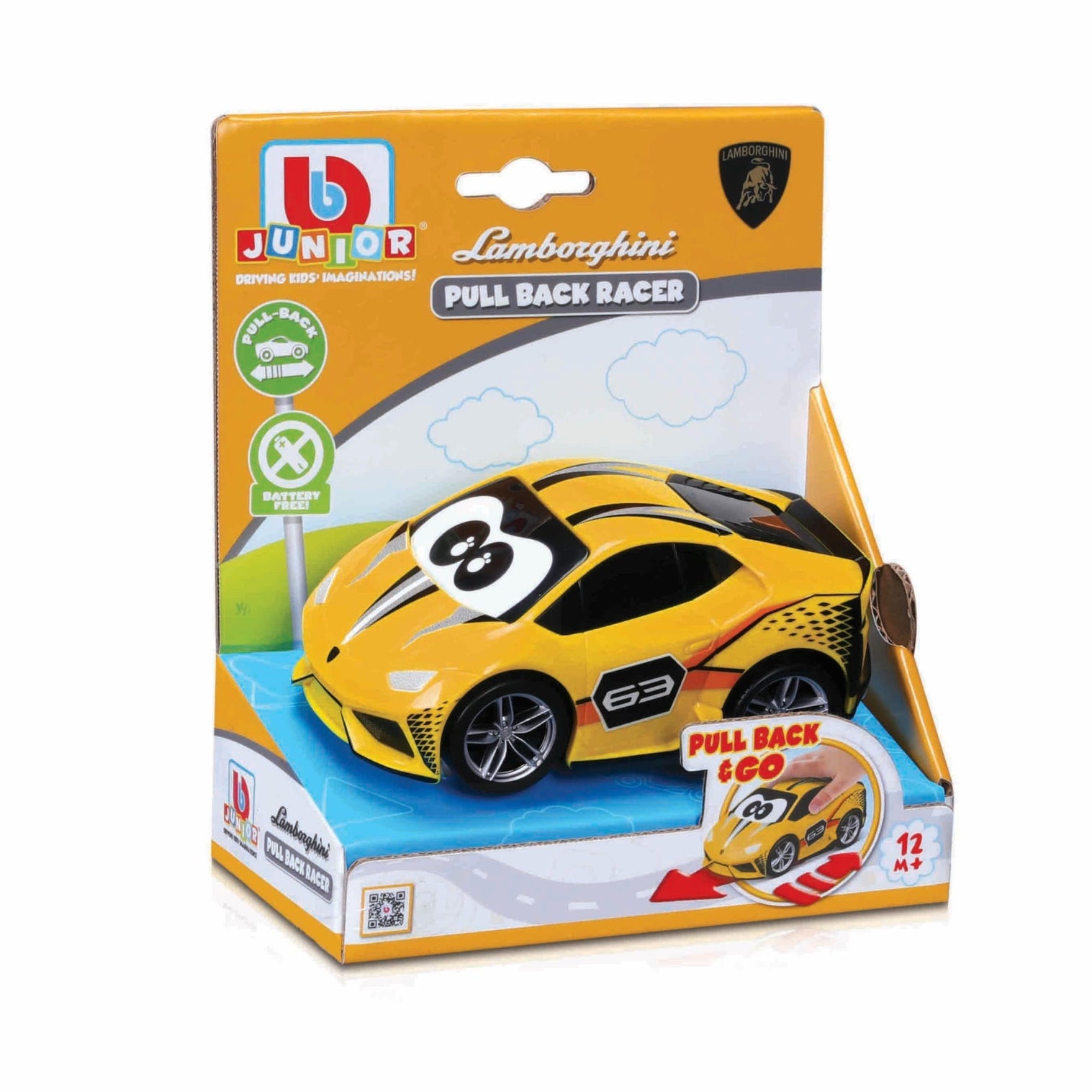 BB Junior Pullback Racer Lamborghini Huracan Coupe-Bburago-Diecast Model Centre
