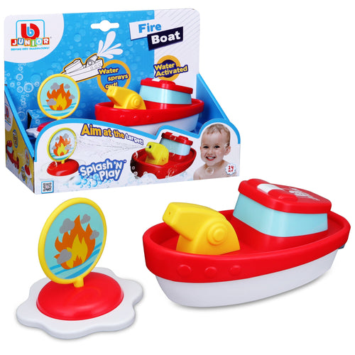 BB Junior Splash N Play Fire Boat-Bburago-Diecast Model Centre