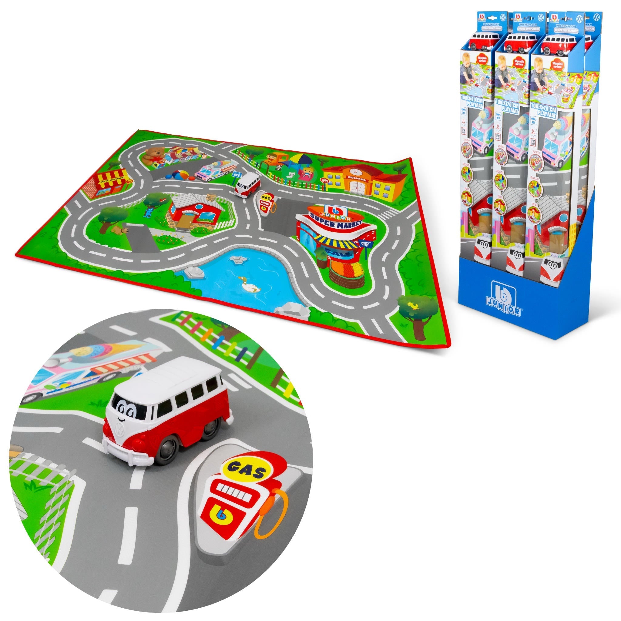 BB Junior Volkswagen Samba Van Junior City Playmat-Bburago-Diecast Model Centre
