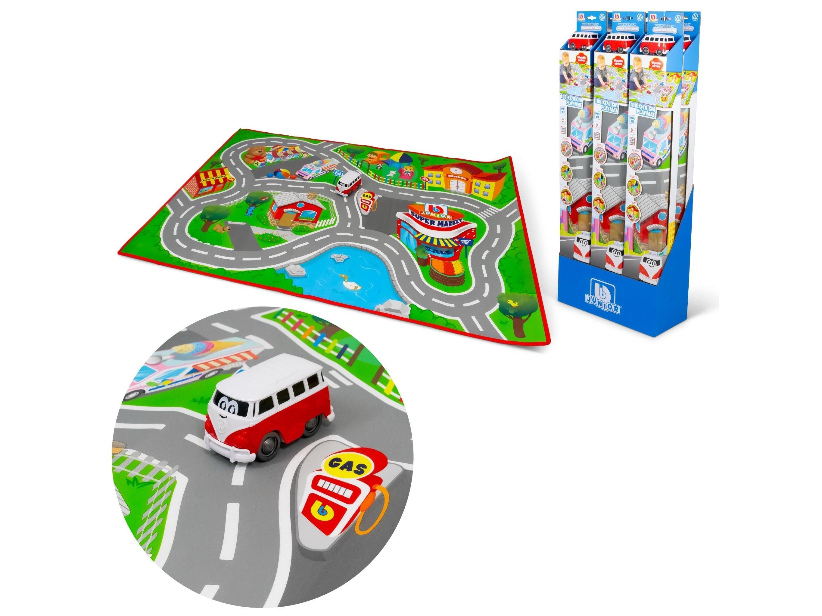 BB Junior Volkswagen Samba Van Junior City Playmat-Bburago-Diecast Model Centre