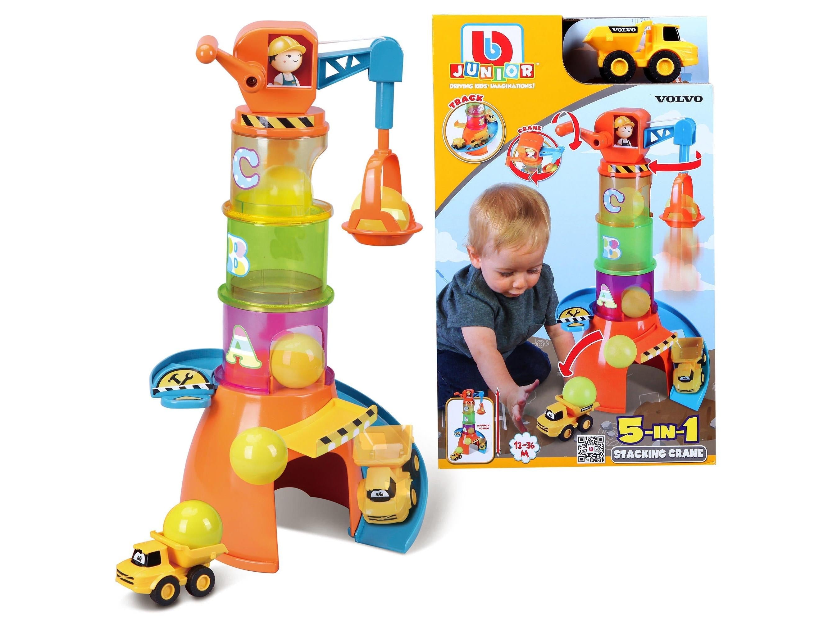 BB Junior Volvo Stacking Crane-Bburago-Diecast Model Centre