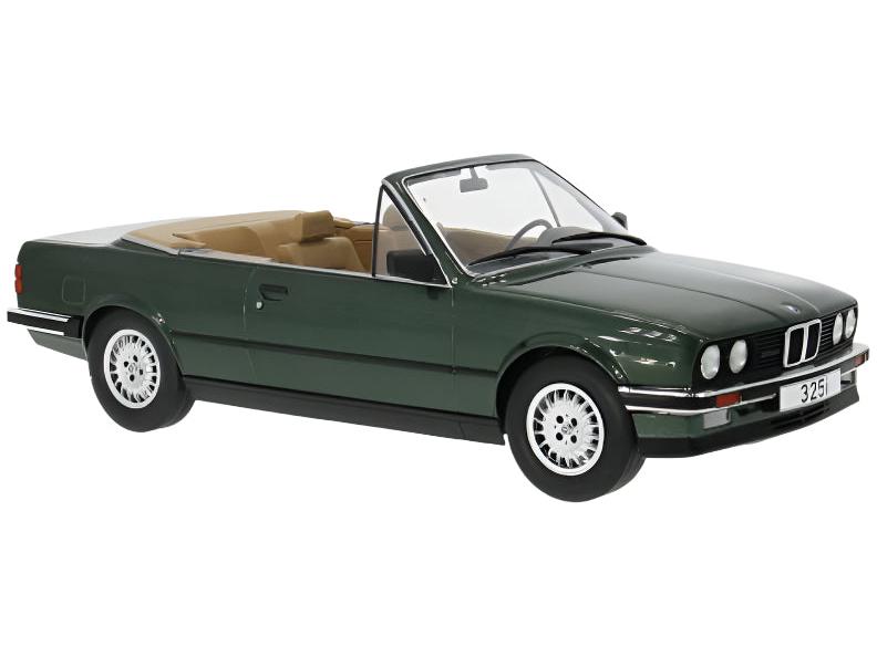 BMW 325i (E30) Cabriolet 1985 Dark Green 1:18 Scale Model Car Group Diecast Model-Model Car Group-Diecast Model Centre