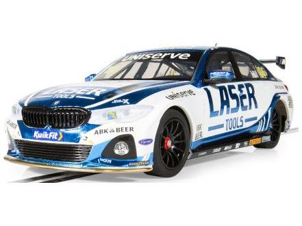BMW 330e NGTC - Laser Tools - Jake Hill 2023 in Clear Box 1:32 Scale Scalextric-Scalextric-Diecast Model Centre