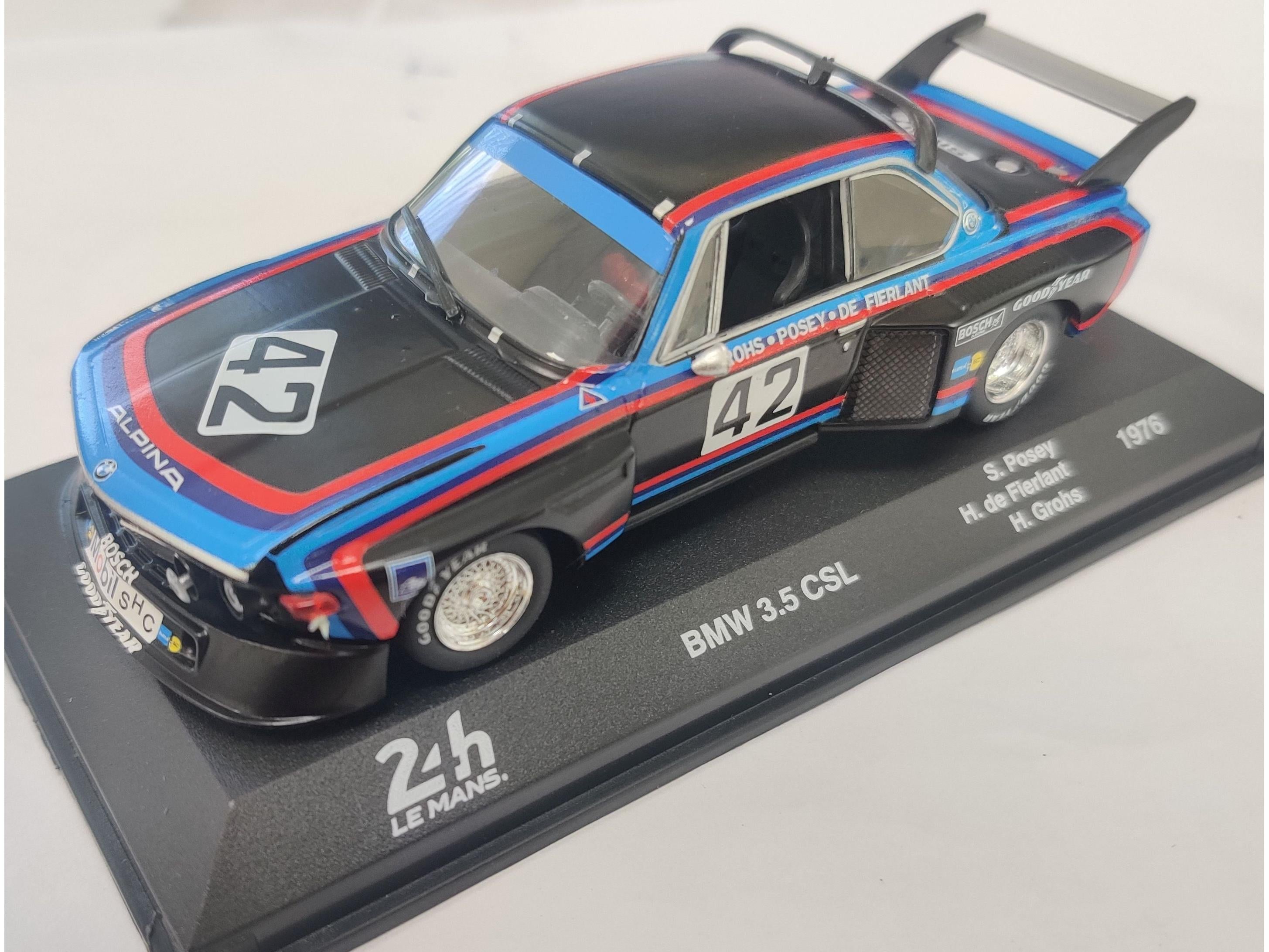 BMW 3.5 CSL #42 Grohs Posey Hughes de Fierlandt 10th Le Mans 24H 1976 1:43 Scale Diecast Model Car-Unbranded-Diecast Model Centre