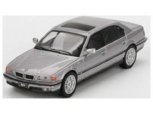 BMW 750iL Aspen Silver Metallic Blister Packaging (LHD) 1:64 Scale MINI GT Diecast Model Car-MINI GT-Diecast Model Centre