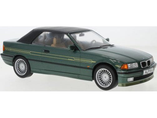 BMW Alpina B3 (E36) 3.2 Cabriolet 1995 green metallic - 1:18 Scale Diecast Model Car-Model Car Group-Diecast Model Centre