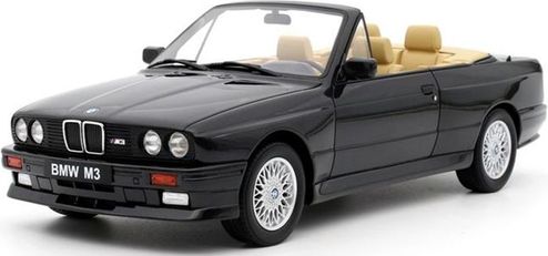 BMW (E30) M3 Convertible 1989 Black 1:18 Scale OttOmobile Resin Model-OttOmobile-Diecast Model Centre