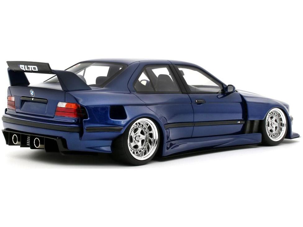 BMW E36 LTO Saloon Turbo Khyzyl Saleem Avus Blue 2023 1:18 Scale Resin Model Car – OttOmobile-OttOmobile-Diecast Model Centre