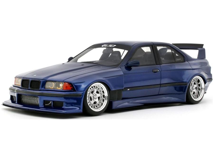 BMW E36 LTO Saloon Turbo Khyzyl Saleem Avus Blue 2023 1:18 Scale Resin Model Car – OttOmobile-OttOmobile-Diecast Model Centre