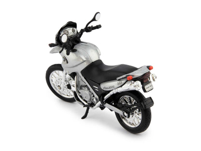 BMW F650 GS silver - 1:18 Scale Diecast Model Motorcycle-Welly-Diecast Model Centre
