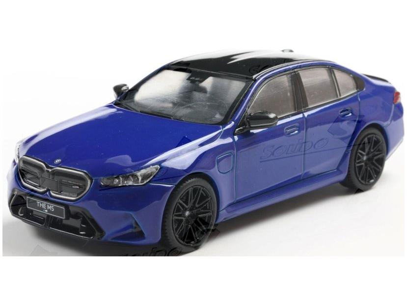 BMW G90 M5 Sedan Marina Bay Blue 2024 1:43 Scale Solido Diecast Model Car-Solido-Diecast Model Centre