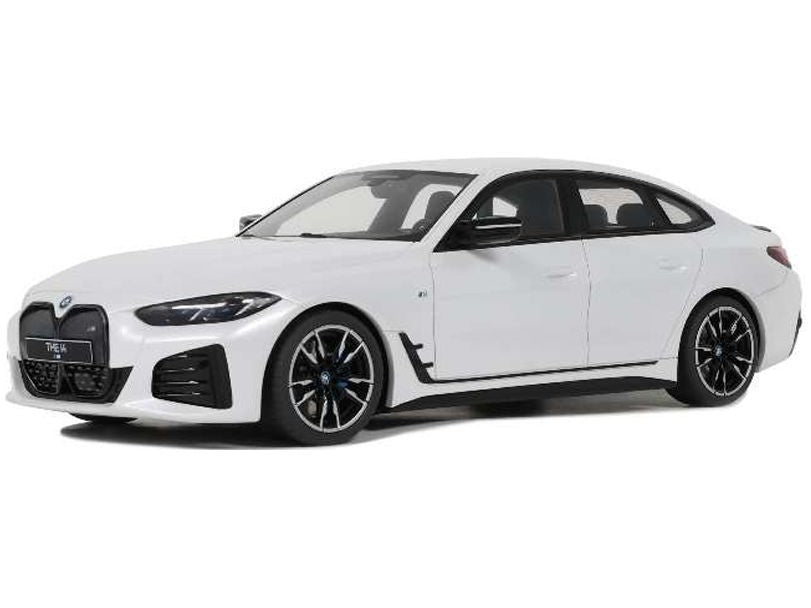 BMW I4 M50 2021 Mineral White Metallic C6A - 1:18 Scale Model Car-OttOmobile-Diecast Model Centre