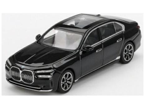 BMW I7 EDRIVE50 Black Sapphire (LHD) (Blister Packaging) 1:64 Scale MINI GT Diecast Model-MINI GT-Diecast Model Centre
