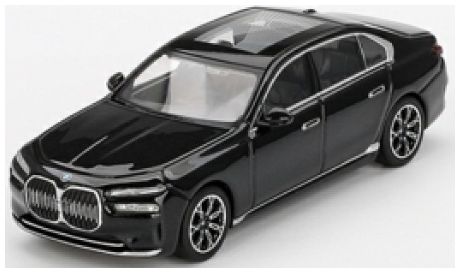 BMW I7 EDRIVE50 Black Sapphire (RHD) 1:64 Scale MINI GT Diecast Model-MINI GT-Diecast Model Centre