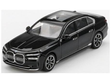 BMW I7 EDRIVE50 Black Sapphire (RHD) 1:64 Scale MINI GT Diecast Model-MINI GT-Diecast Model Centre