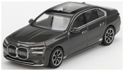 BMW I7 XDRIVE60 Dravit Grey (LHD) 1:64 Scale MINI GT Diecast Model-MINI GT-Diecast Model Centre