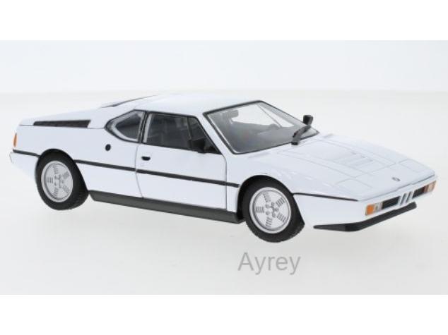 BMW M1 1978 White 1:24 Scale Welly Diecast Model-Welly-Diecast Model Centre