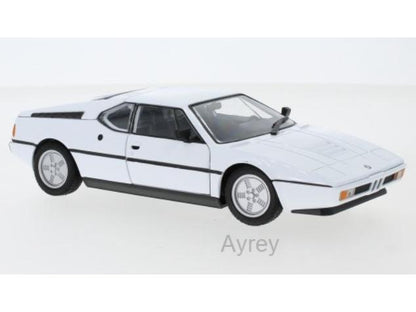 BMW M1 1978 White 1:24 Scale Welly Diecast Model-Welly-Diecast Model Centre