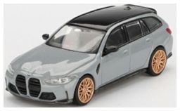 BMW M3 Competition Touring Brooklyn Grey (RHD) 1:64 Scale MINI GT Diecast Model-MINI GT-Diecast Model Centre