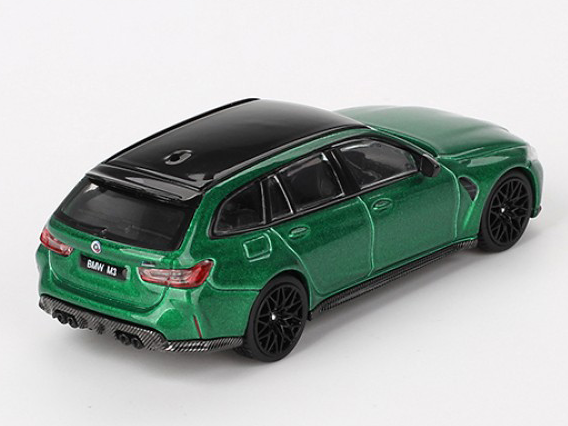 BMW M3 Competition Touring (G81) Isle of Man Green - 1:64 Scale Diecast Model Car-MINI GT-Diecast Model Centre