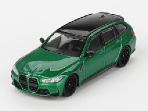 BMW M3 Competition Touring (G81) Isle of Man Green - 1:64 Scale Diecast Model Car-MINI GT-Diecast Model Centre