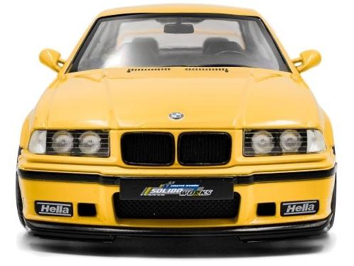 BMW M3 Coupe Solido Works Dakar Yellow 1991 1:18 Scale Diecast Model Car – Solido-Solido-Diecast Model Centre
