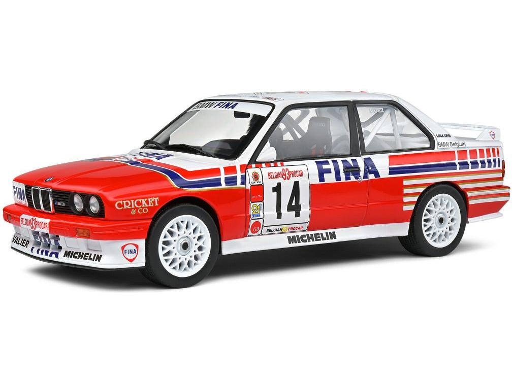 BMW M3 (E30) #14 Duez Belgium Procar 1993 1:18 Scale Solido Diecast Model-Solido-Diecast Model Centre