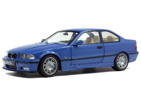 BMW M3 E36 Coupe 1990 Estoril Blue 1:18 Scale Solido Diecast Model-Solido-Diecast Model Centre