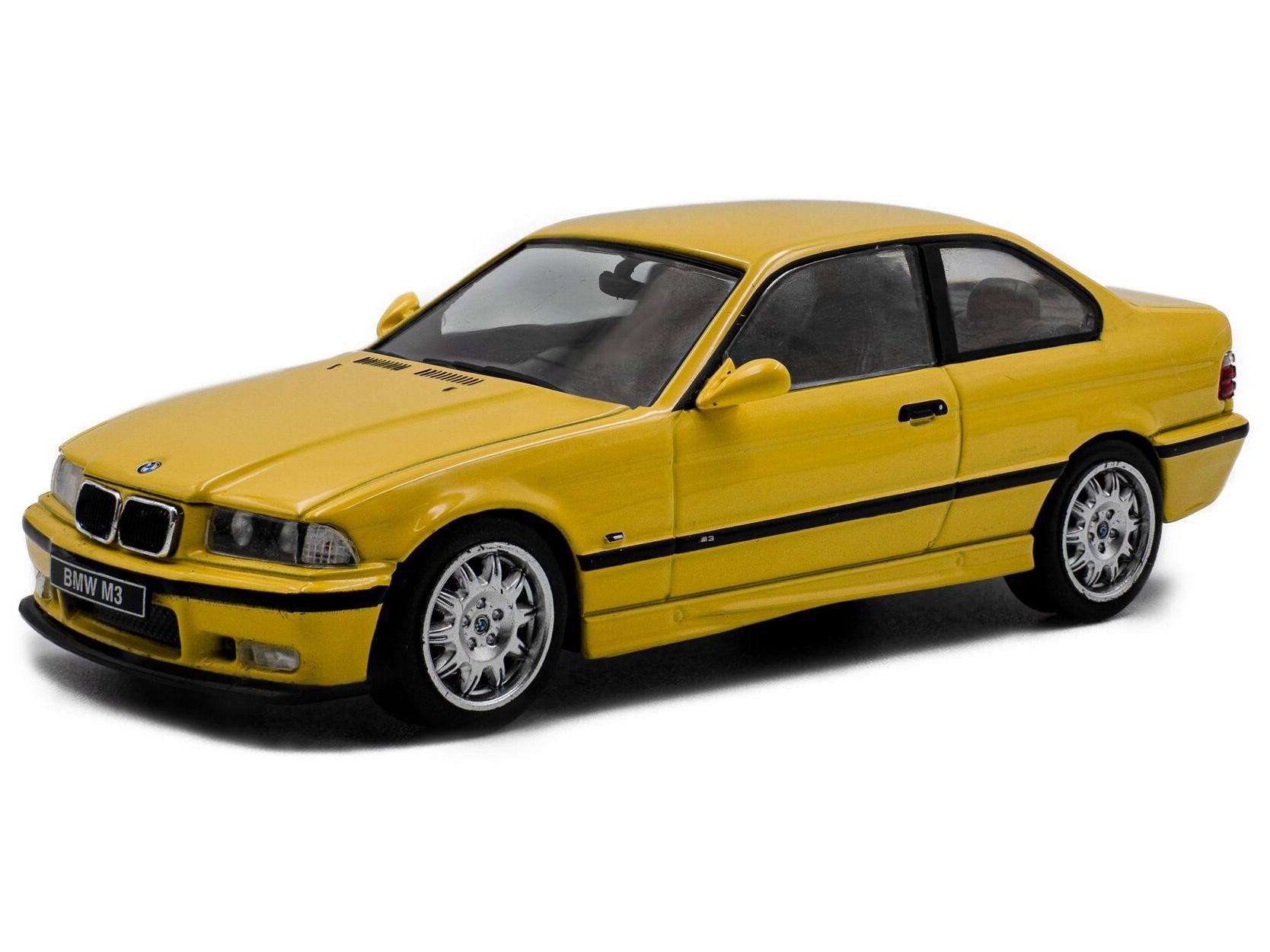 BMW M3 (E36) Coupe 1999 Yellow 1:43 Scale Solido Diecast Model-Solido-Diecast Model Centre