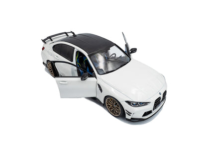 BMW M3 (G80) Performance Parts Alpine White Uni 2024 1:18 Scale Solido Diecast Model Car-Solido-Diecast Model Centre