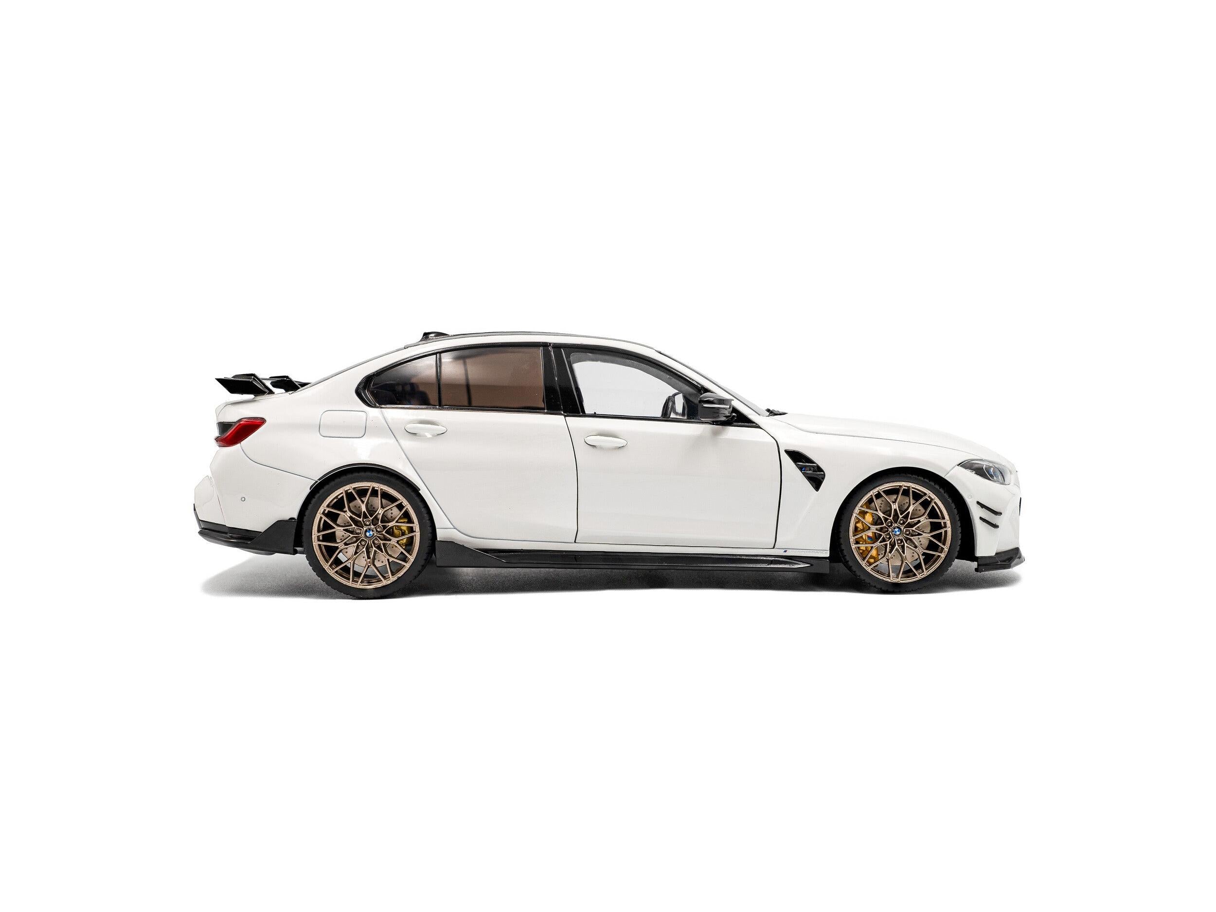 BMW M3 (G80) Performance Parts Alpine White Uni 2024 1:18 Scale Solido Diecast Model Car-Solido-Diecast Model Centre