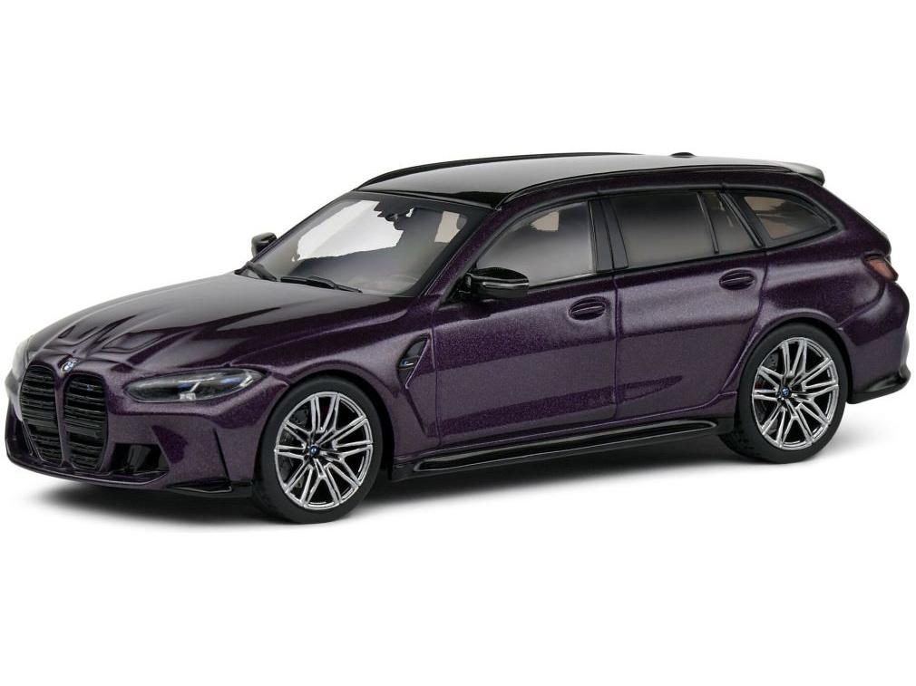 BMW M3 (G81) Touring 2023 Purple 1:43 Scale Solido Diecast Model-Solido-Diecast Model Centre