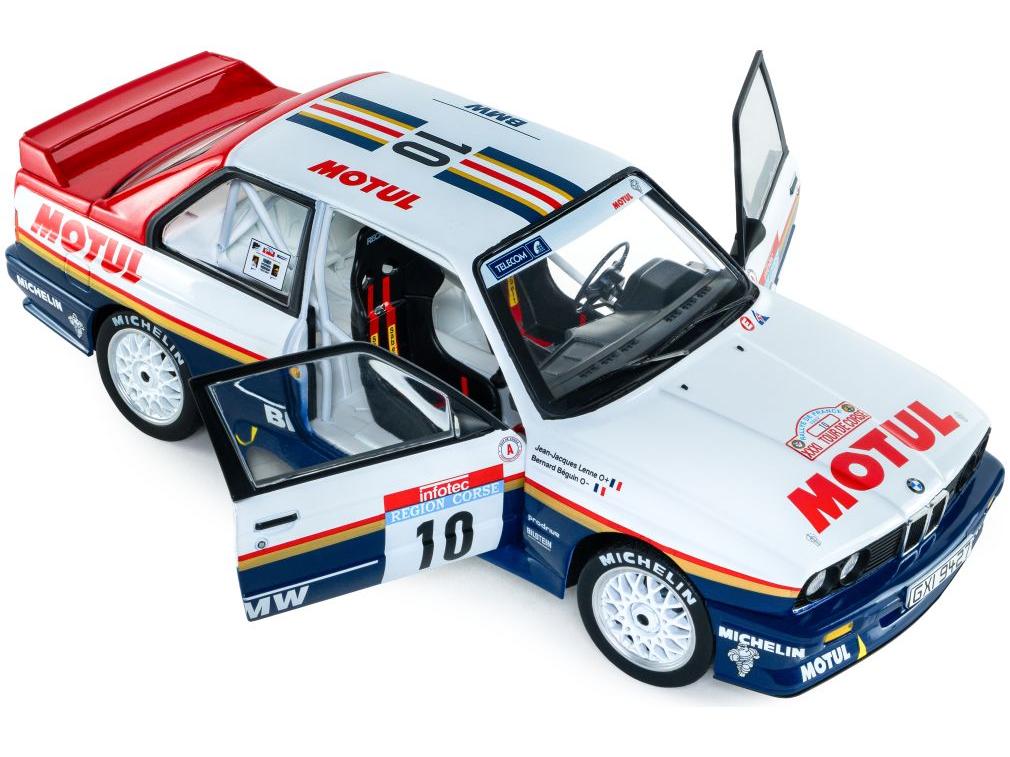 BMW M3 GR.A White #10 B.Beguin/J-J.Lenne Rallye Tour De Corse 1987 1:18 Scale Solido Diecast Model Car-Solido-Diecast Model Centre