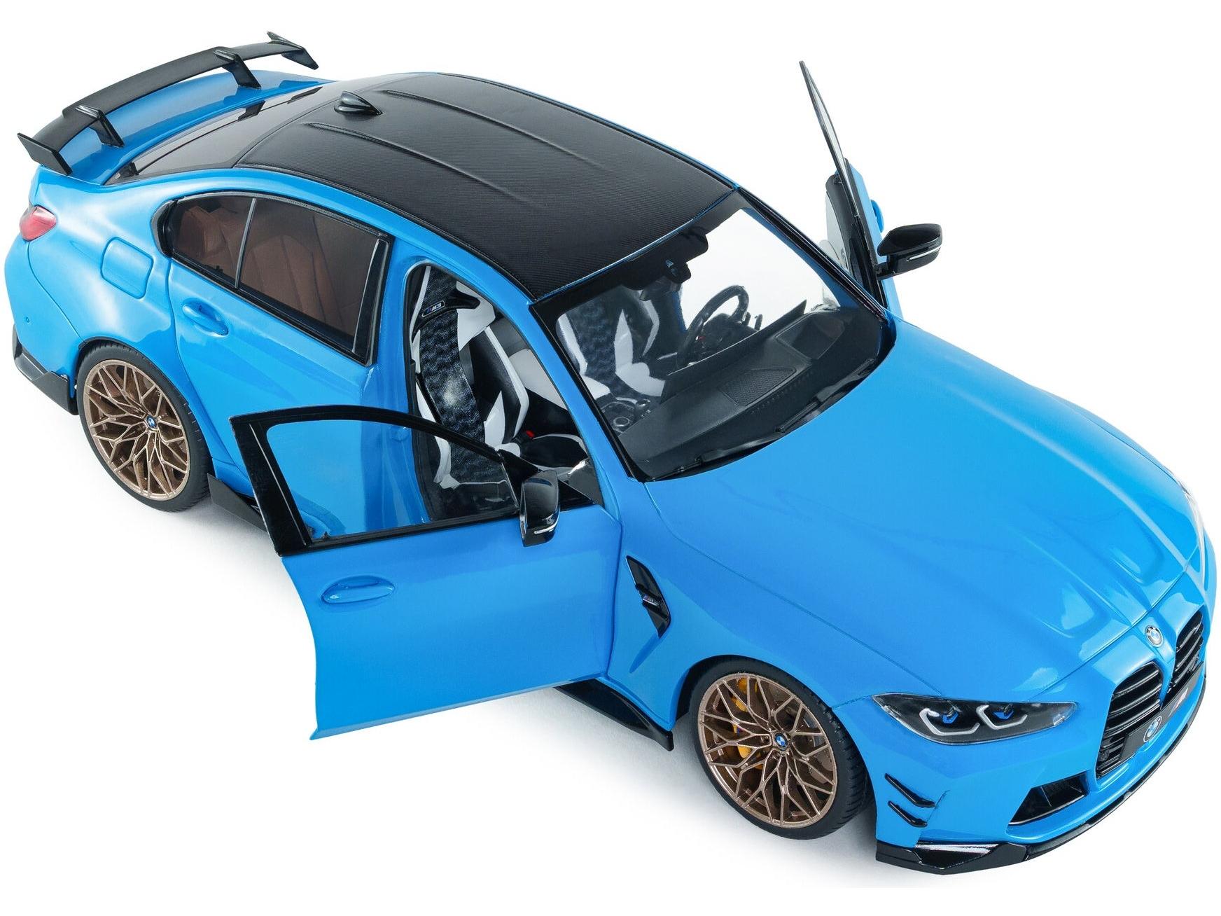 BMW M3 Performance Parts Daytona Beach Blue 2024 1:18 Scale Diecast Model Car – Solido-Solido-Diecast Model Centre