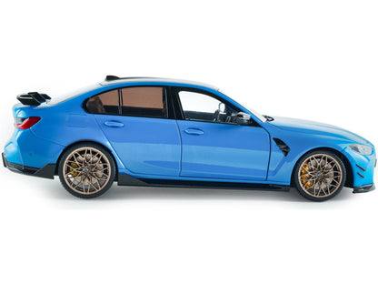 BMW M3 Performance Parts Daytona Beach Blue 2024 1:18 Scale Diecast Model Car – Solido-Solido-Diecast Model Centre