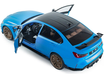 BMW M3 Performance Parts Daytona Beach Blue 2024 1:18 Scale Diecast Model Car – Solido-Solido-Diecast Model Centre