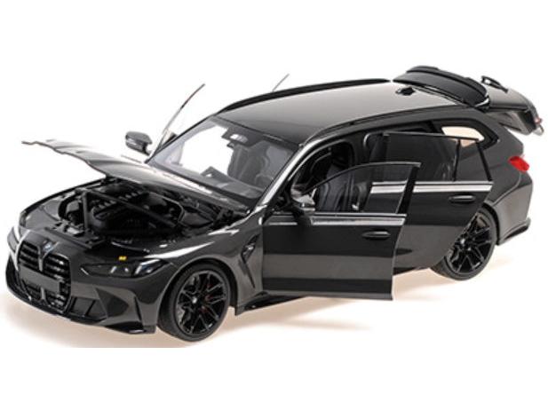 BMW M3 Touring 2024 DravitGrey Metallic w/Black Wheels and Black Interior 1:18 Scale Diecast Car – Minichamps-Minichamps-Diecast Model Centre