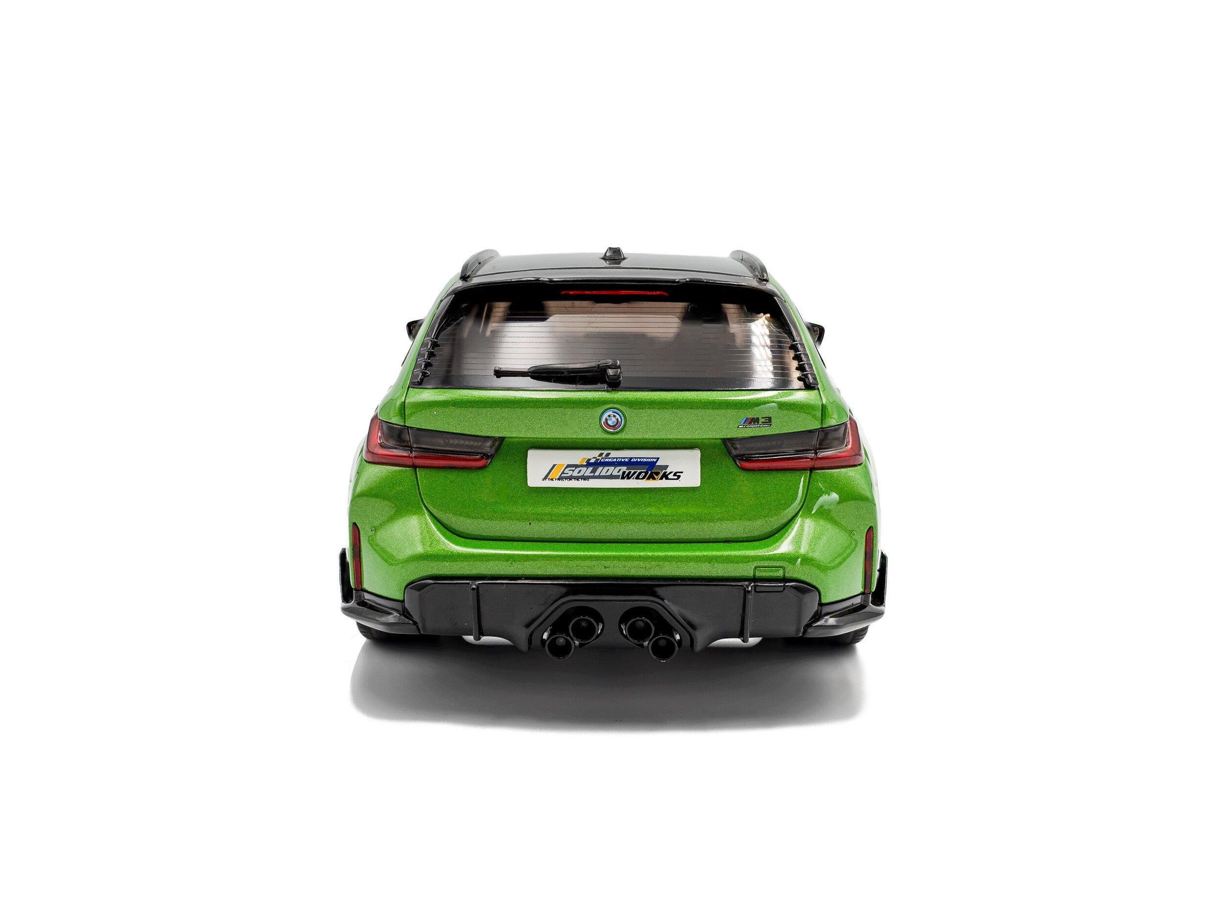 BMW M3 Touring w/Performance Parts Green Metallic 2024 1:18 Scale Solido Diecast Model Car-Solido-Diecast Model Centre
